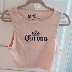 Corona Embroidered Crop Top Large